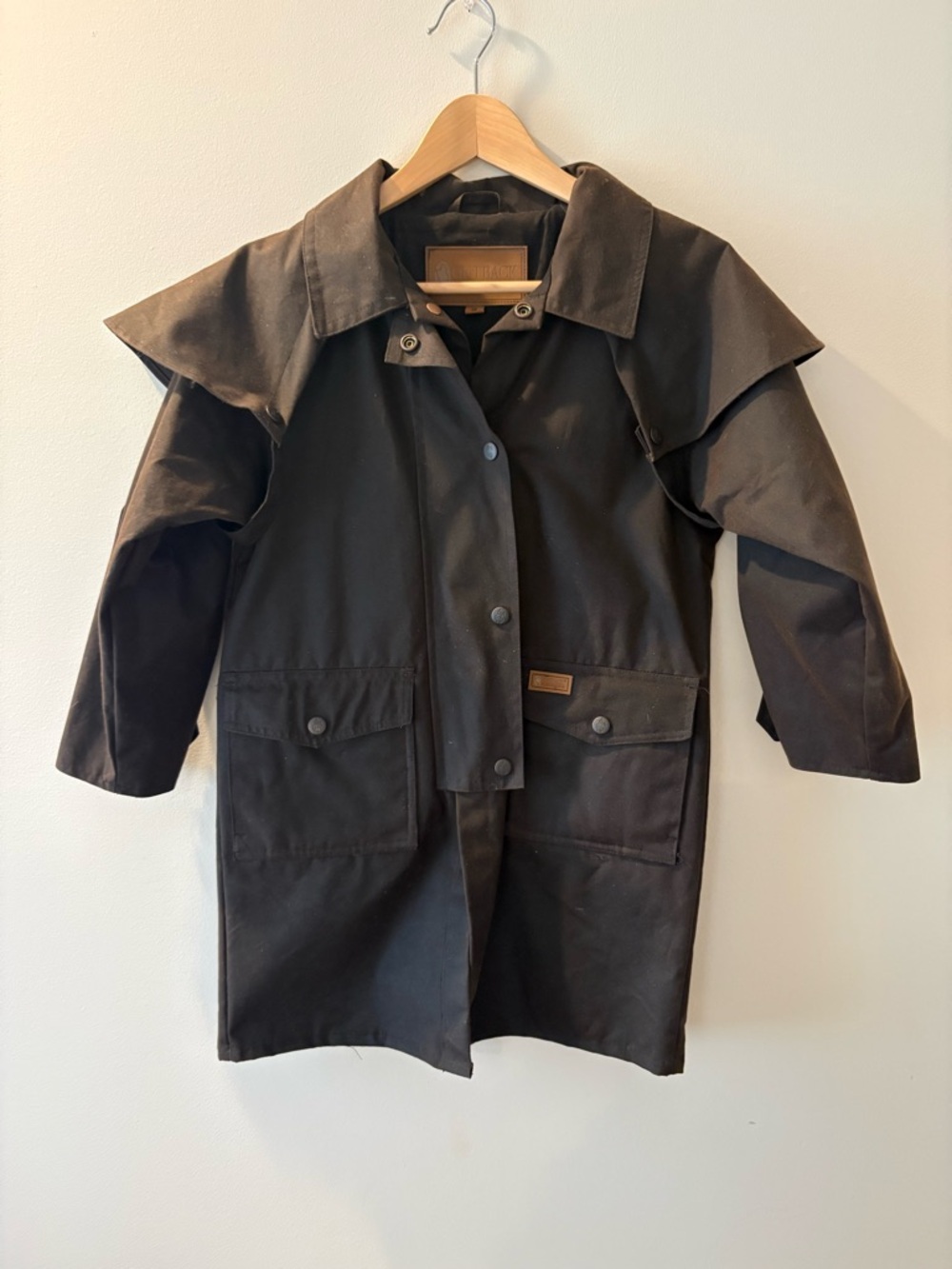 Kids Water-Proof Hooded Parka Jacket in Dark Brown